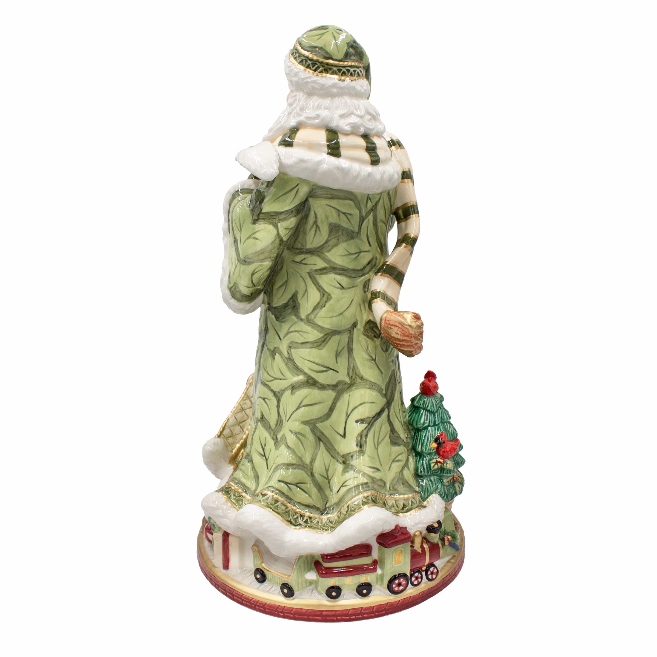Holiday Home Green Santa Figurine, 18.75 IN