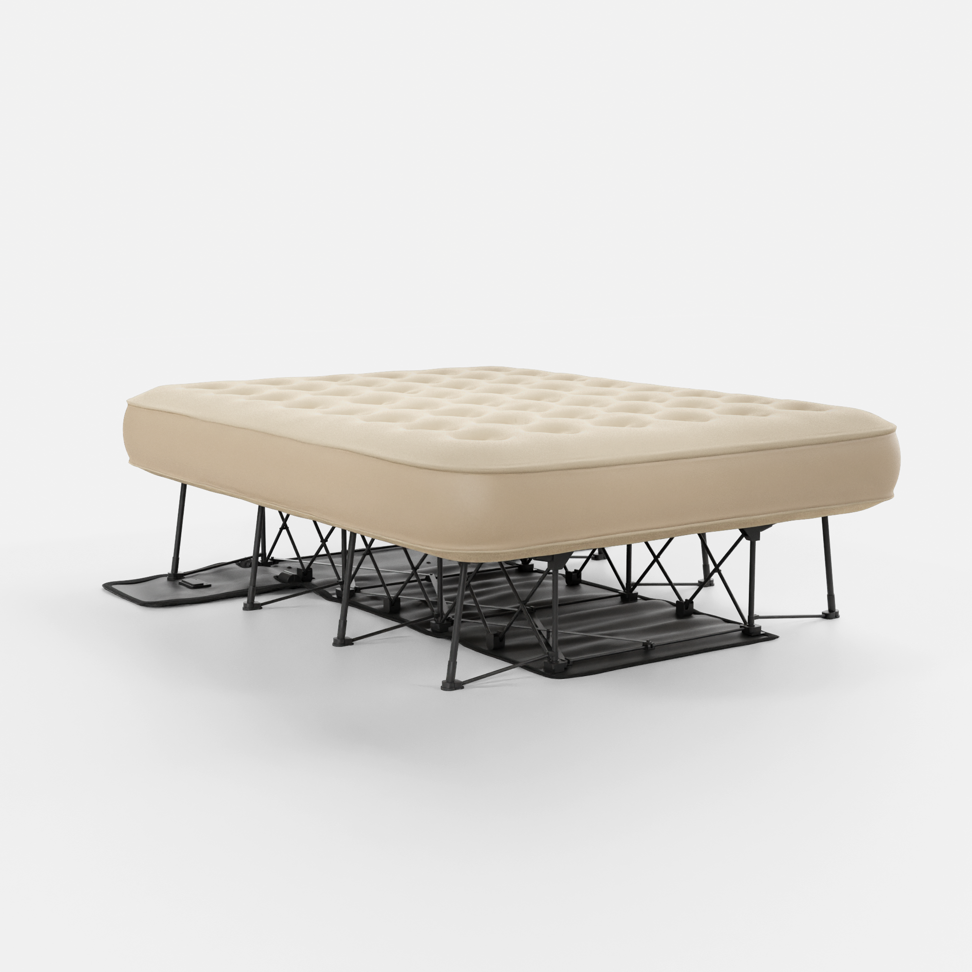 Air mattress top on legs