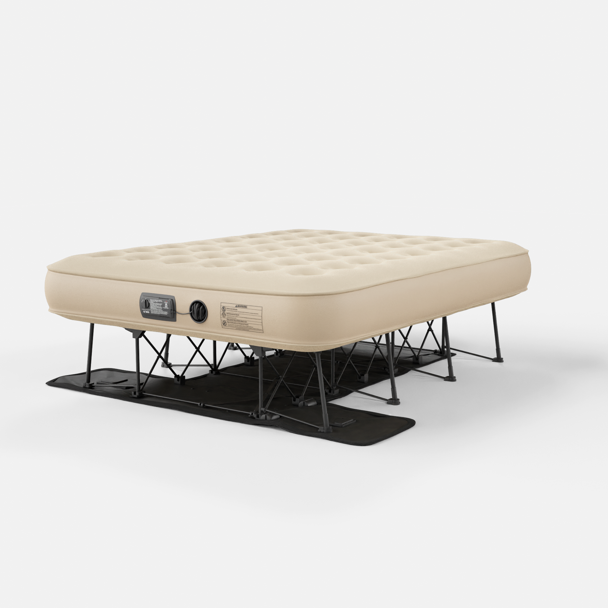 Simpli Comfy EZ Bed - Colchón de aire autoinflable individual con marco  integrado, bomba y funda con ruedas, cama inflable inflable perfecta para  el