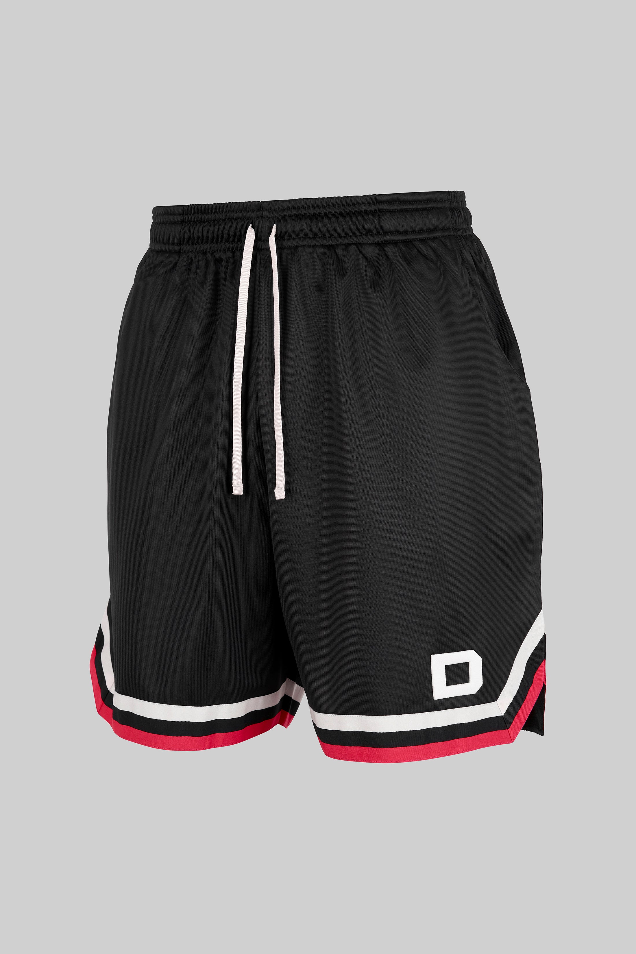 Black basketball shorts with white stripe shop