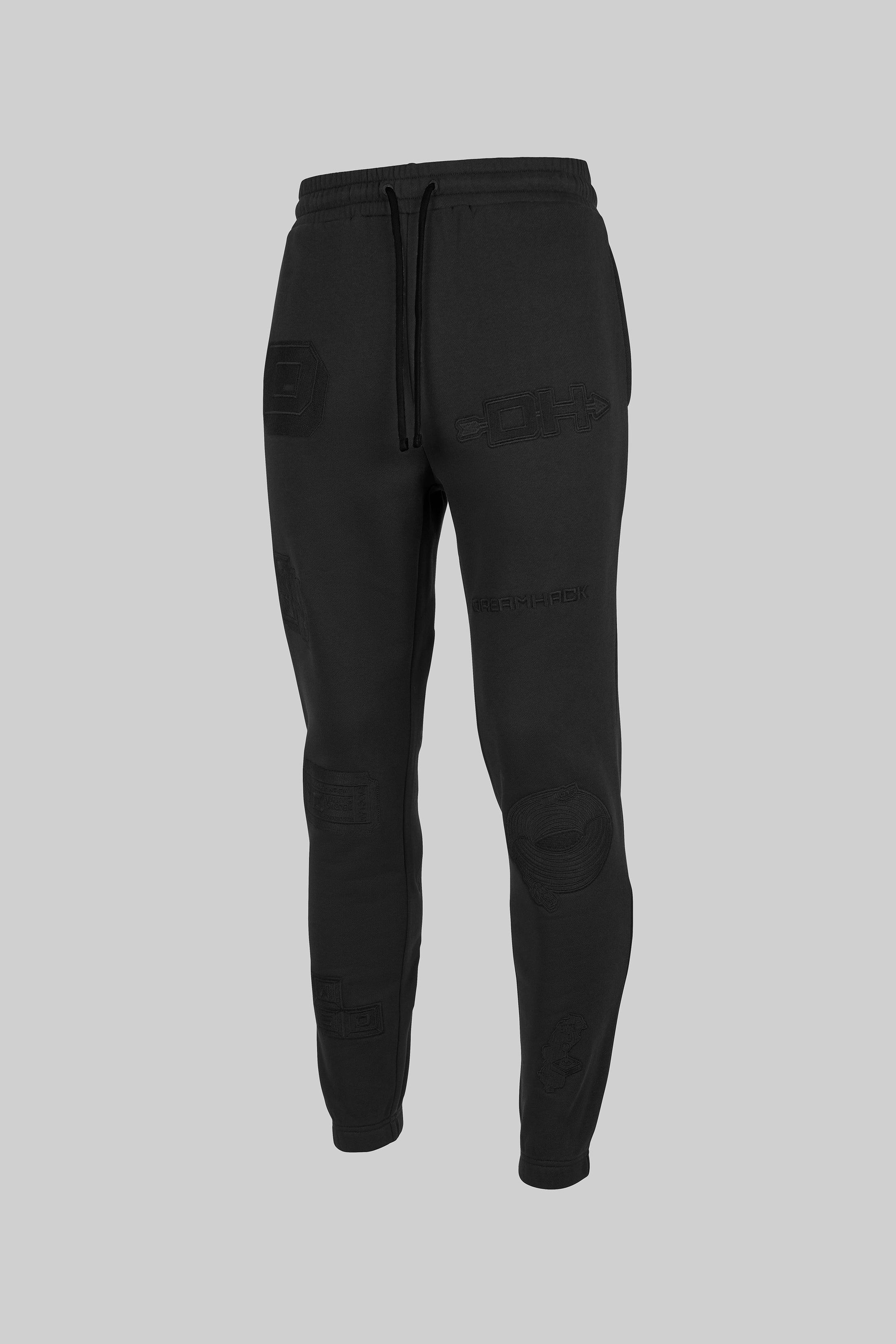 Nike Women Jogger Sweatpants Embroidered Grey Black White Logo Size Small