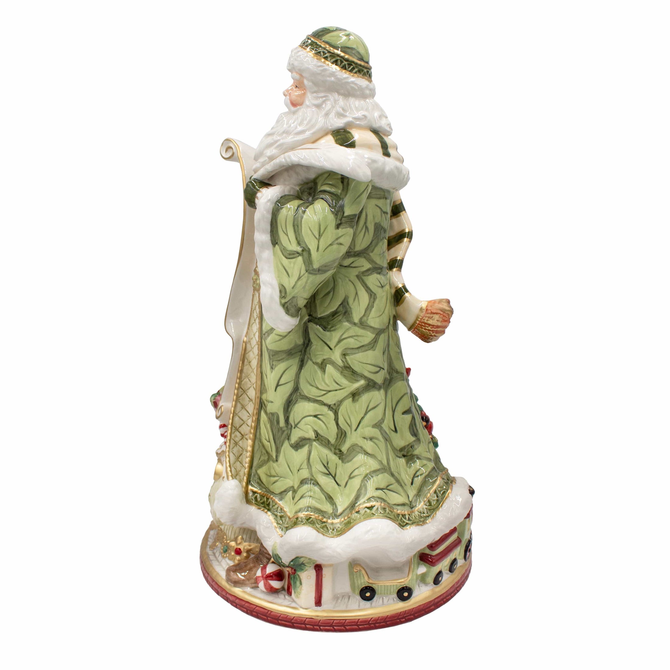 Holiday Home Green Santa Figurine, 18.75 IN