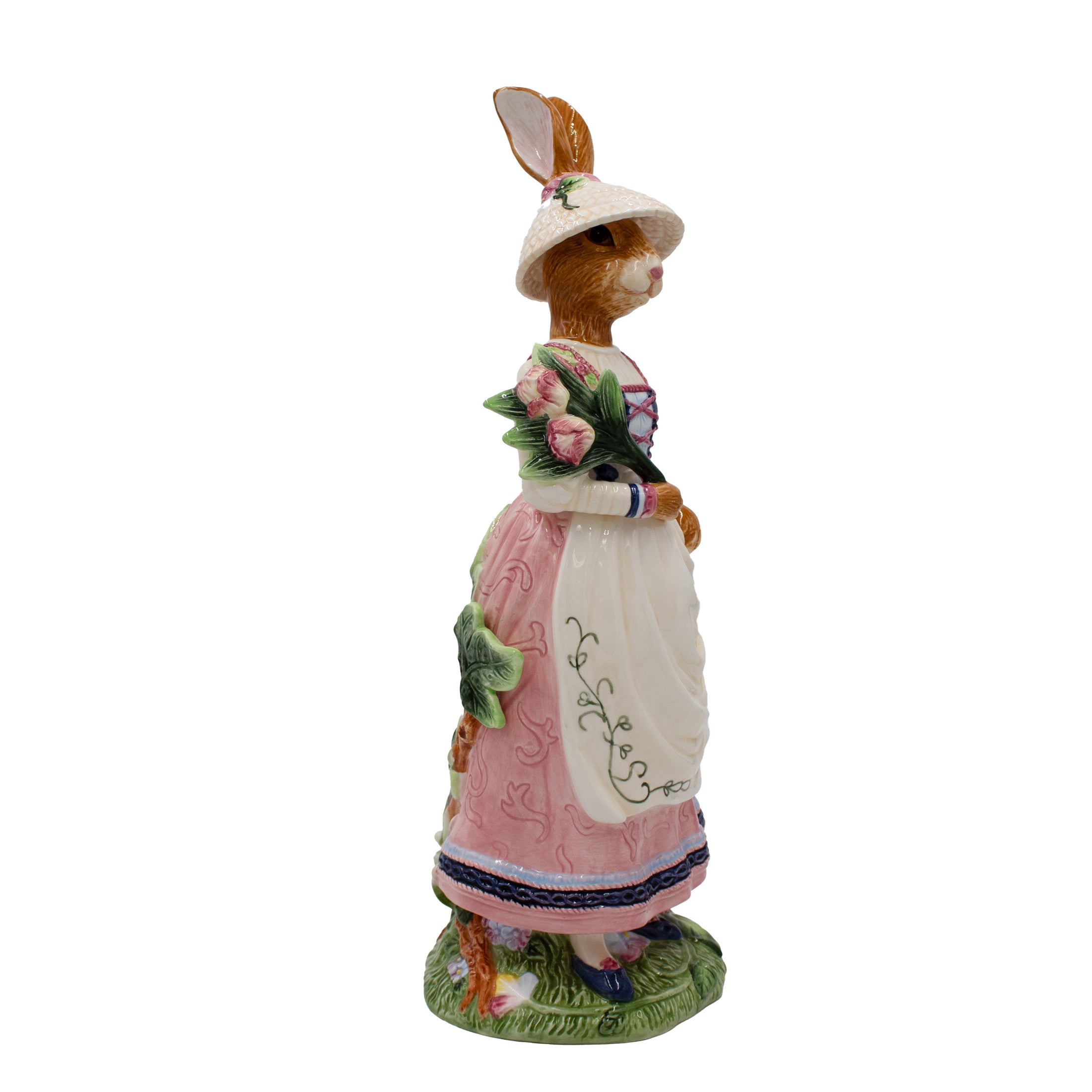 Fitz and Floyd Jardin Rabbit Female Earthenware Decorative Figurine