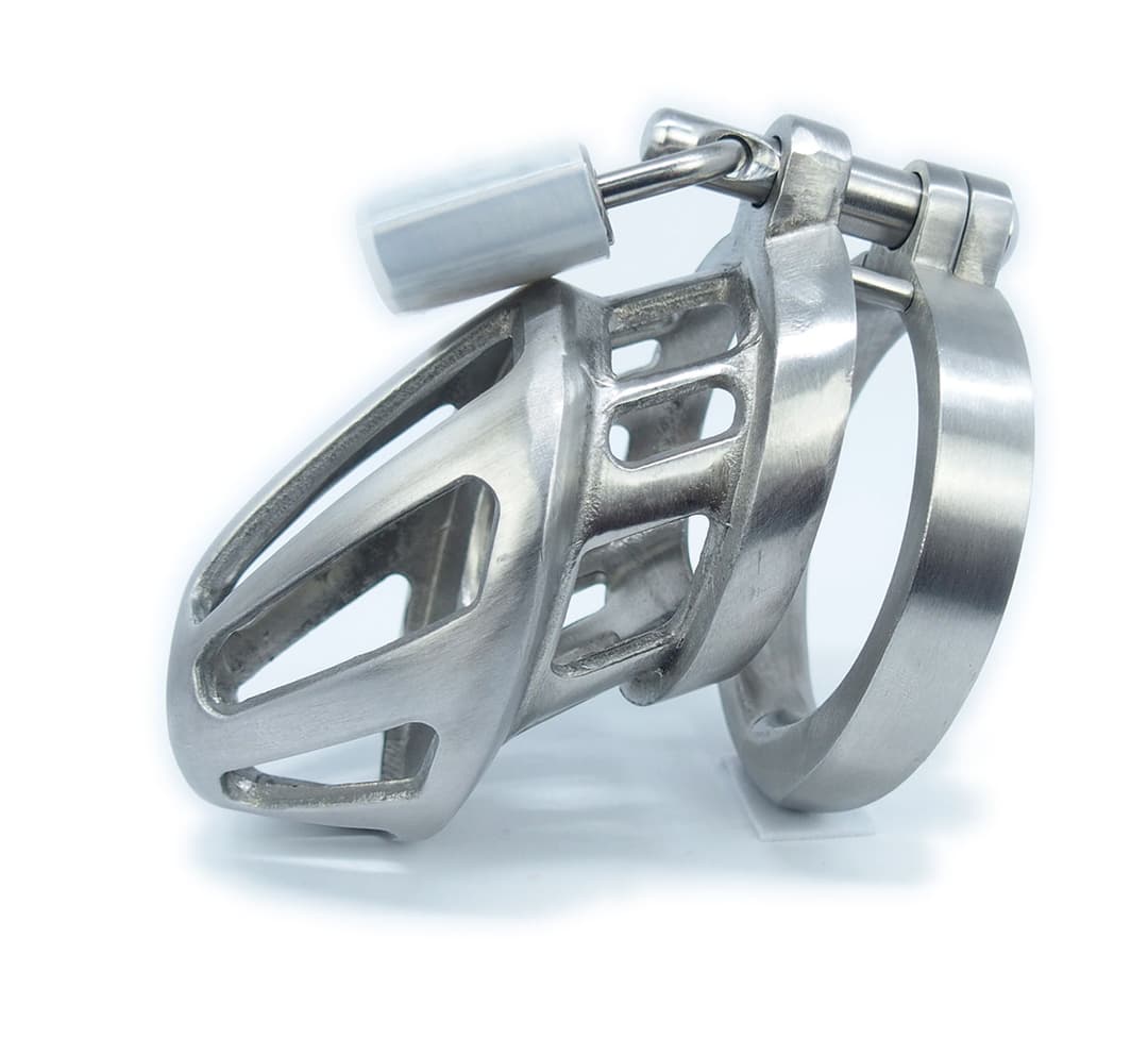 Male Chastity Belt With Metal Penis Cage Stainless Steel - Temu
