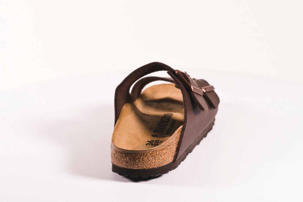 WOMENS BIRKENSTOCK ARIZONA DARK BROWN SANDALS - DARK BROWN
