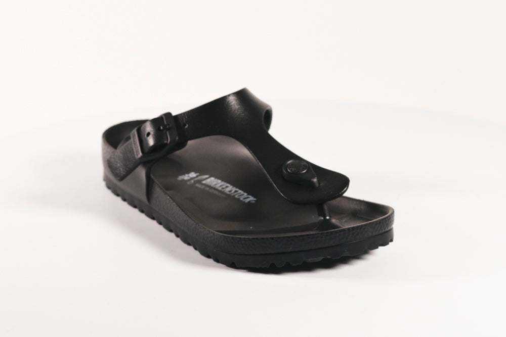 WOMENS BIRKENSTOCK GIZEH EVA BLACK SANDALS - REGULAR - BLACK