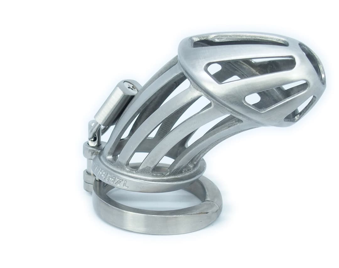 BON4MXL High Quality Extra Large Chastity Cage in Stainless Steel XL Cock  Cage Very Big Male Chastity Device -  Denmark