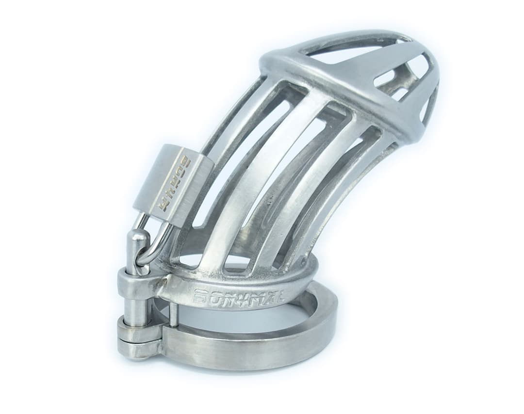 BON4MXL high quality extra large chastity cage in stainless steel –  MaleChastity