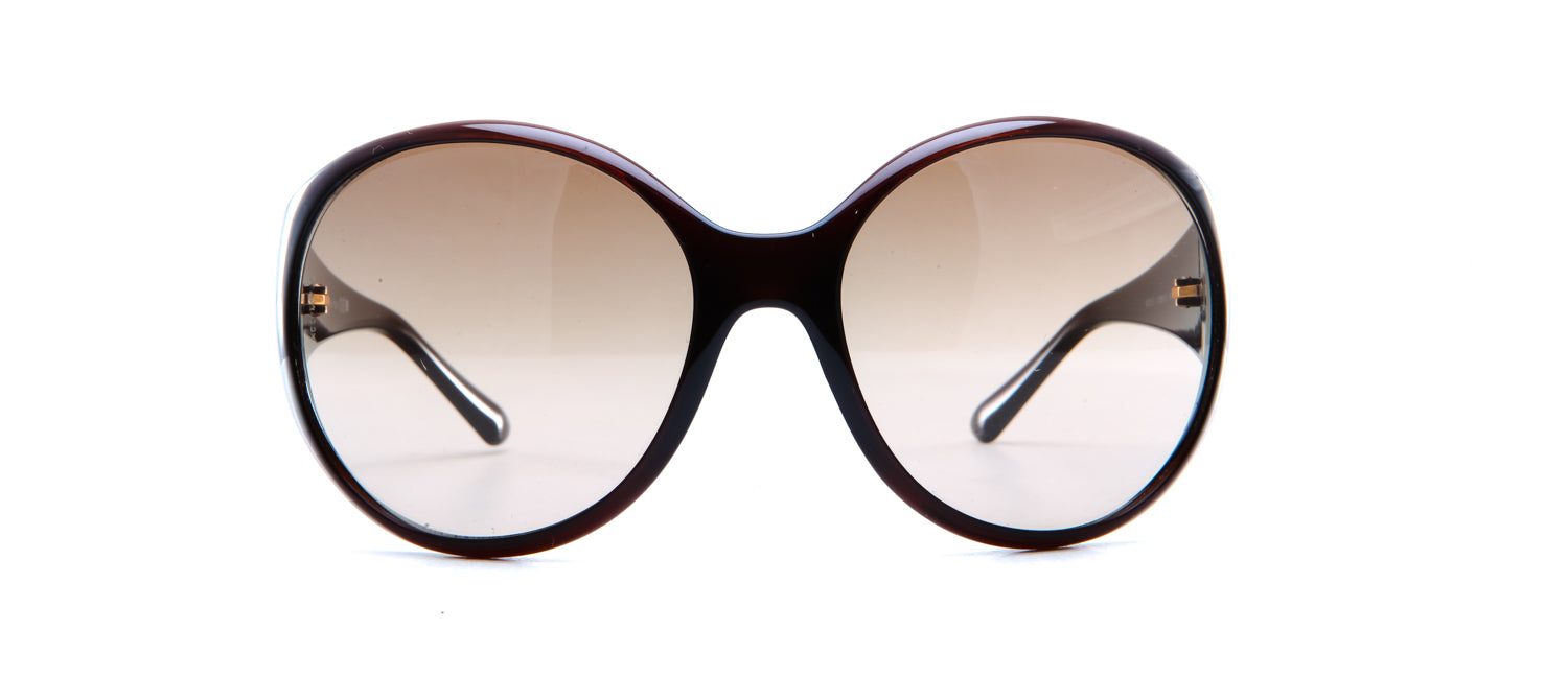 Chanel Sunglasses Violet Black Grey Rectangle Oval Designer -  Hong Kong