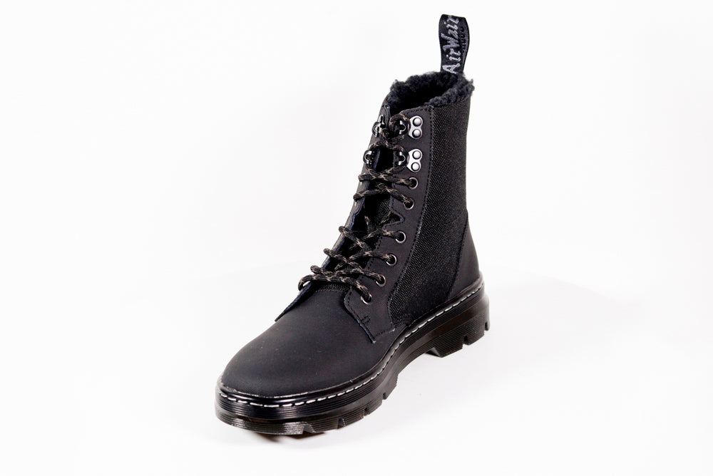 Dr. Martens Combs II Dual Leather Lined Boots Black / Coral Men's 12