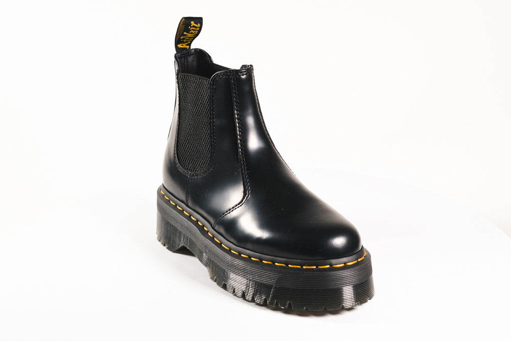 Dr. Martens》 JADON POLISHED SMOOTH LEATHER PLATFORM BOOTS-