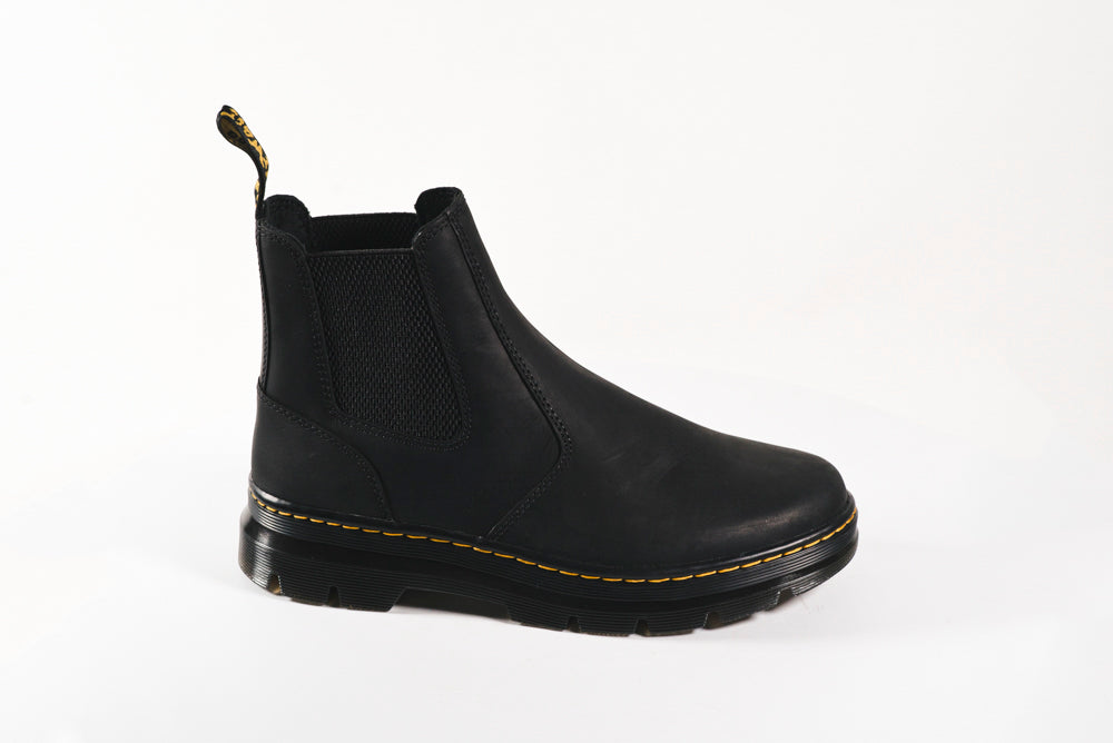 Dr. Martens Embury Chelsea Boots Black Wyoming Leather Mens 11 Lug Sole NWT Unisex Dr. Martens Embury | Zappos.com main image 4
