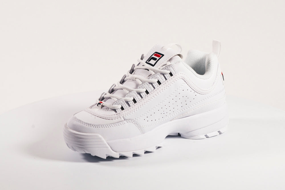 Women's Disruptor 2 Premium Chunky White Sneakers | Fila