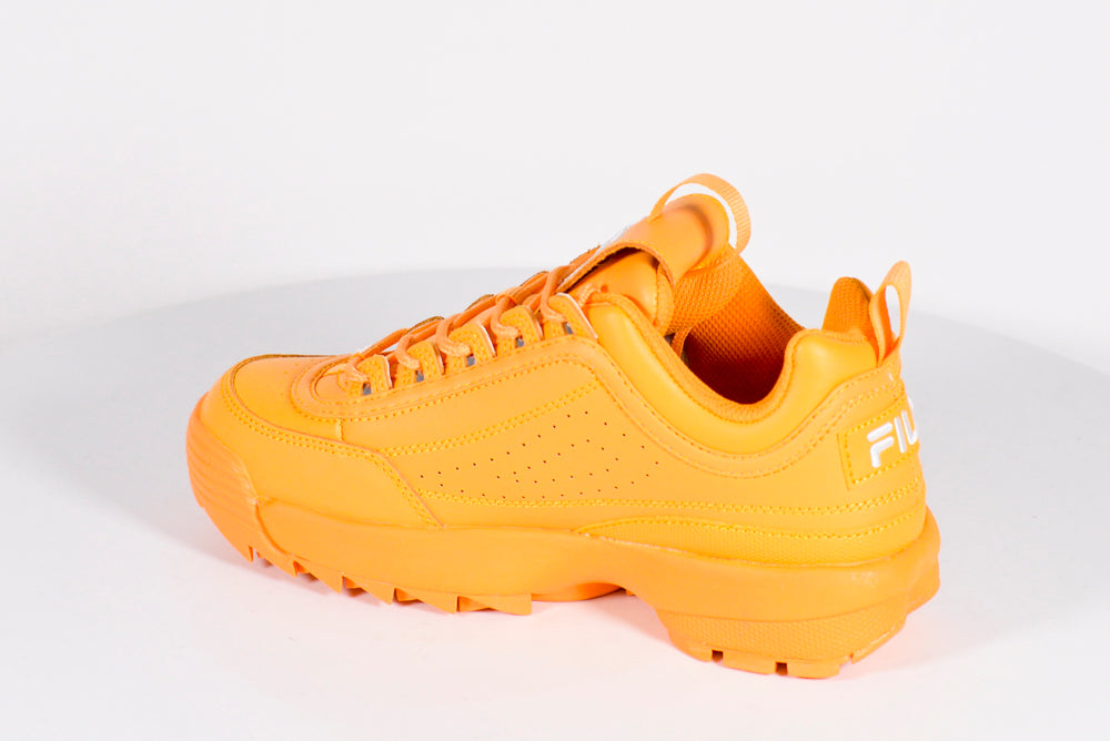 Fila Disruptor II Premium Women's Sneaker 6 B(M) US Orange-Orange