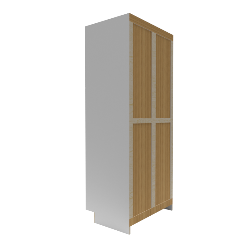 Single Shaker White Pantry Cabinet PC 2 Top Door 2 Bottom Door Pantr