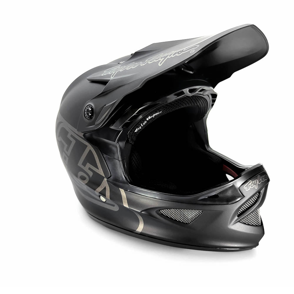 Troy Lee D3 Fiberlite Race Helmet - Mono Black | Source BMX - US