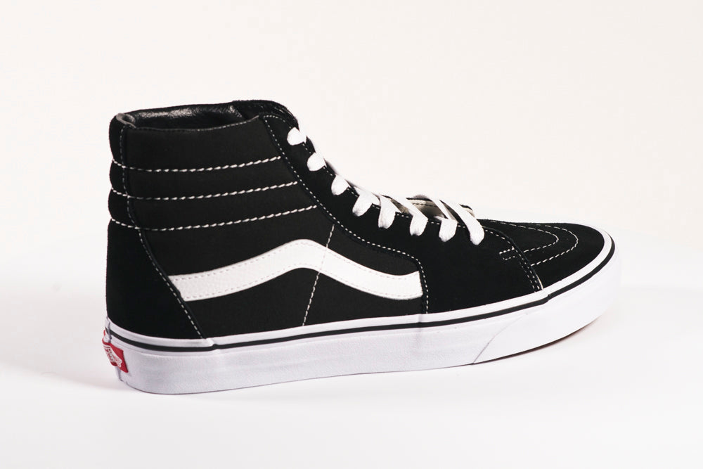 MENS VANS SK8 HI BLACK/WHITE SNEAKER | Boathouse Footwear Collective