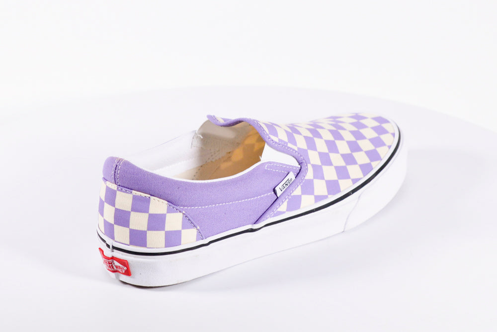 Pastel purple sale checkered vans