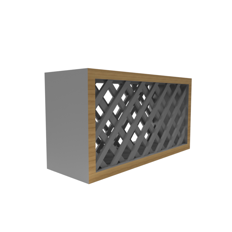 Gray wine rack hot sale