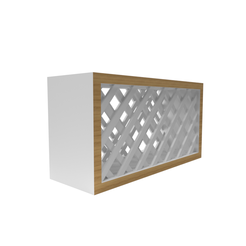 Shaker wall wine rack discount cabinet